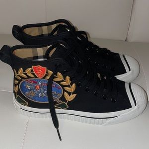 Authentic Burberry high top sneakers